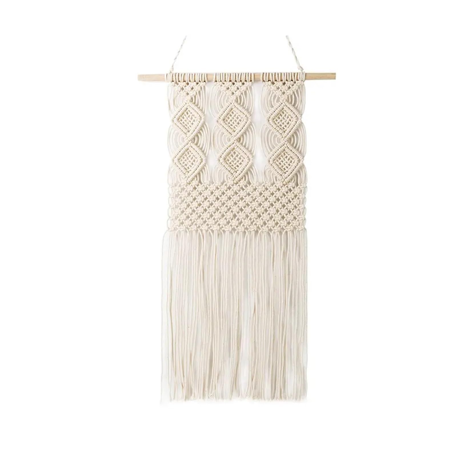 XCTDSVAH Tapestry Macrame Wall Hanging Woven Tapestry Decor Beige
