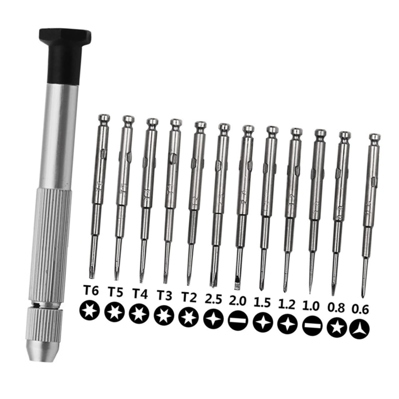 BESTonZON 3 Set kit di attrezzi per la riparazione dell'orologio microcacciavite kit di strumenti Cacciavite 13 in 1 elettronico impostare strumenti per la riparazione piccolo cacciavite