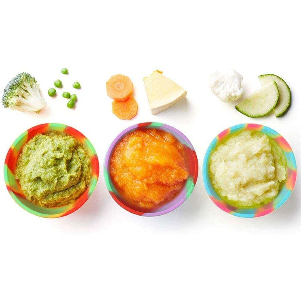 Sanfly Mini Bols en Silicone 7 pièces/Ensemble Bols à collation réutilisables Multicolores Bols à Condiments en Silicone pour Sauce Bonbons Fruits