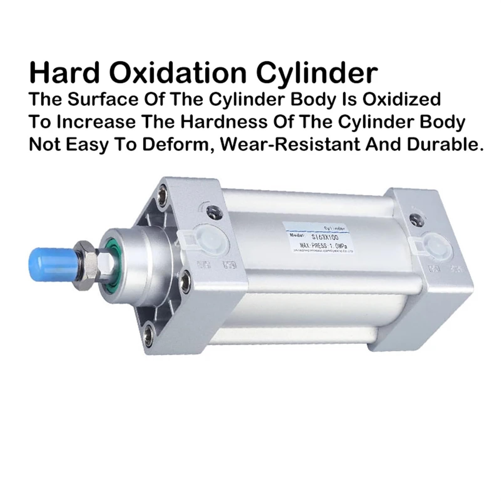 Cilindro pneumatico SI Alesaggio 100mm Corsa 50/100/150/200/250/300/350/400/1000mm 1 pz(Stroke 50-S)
