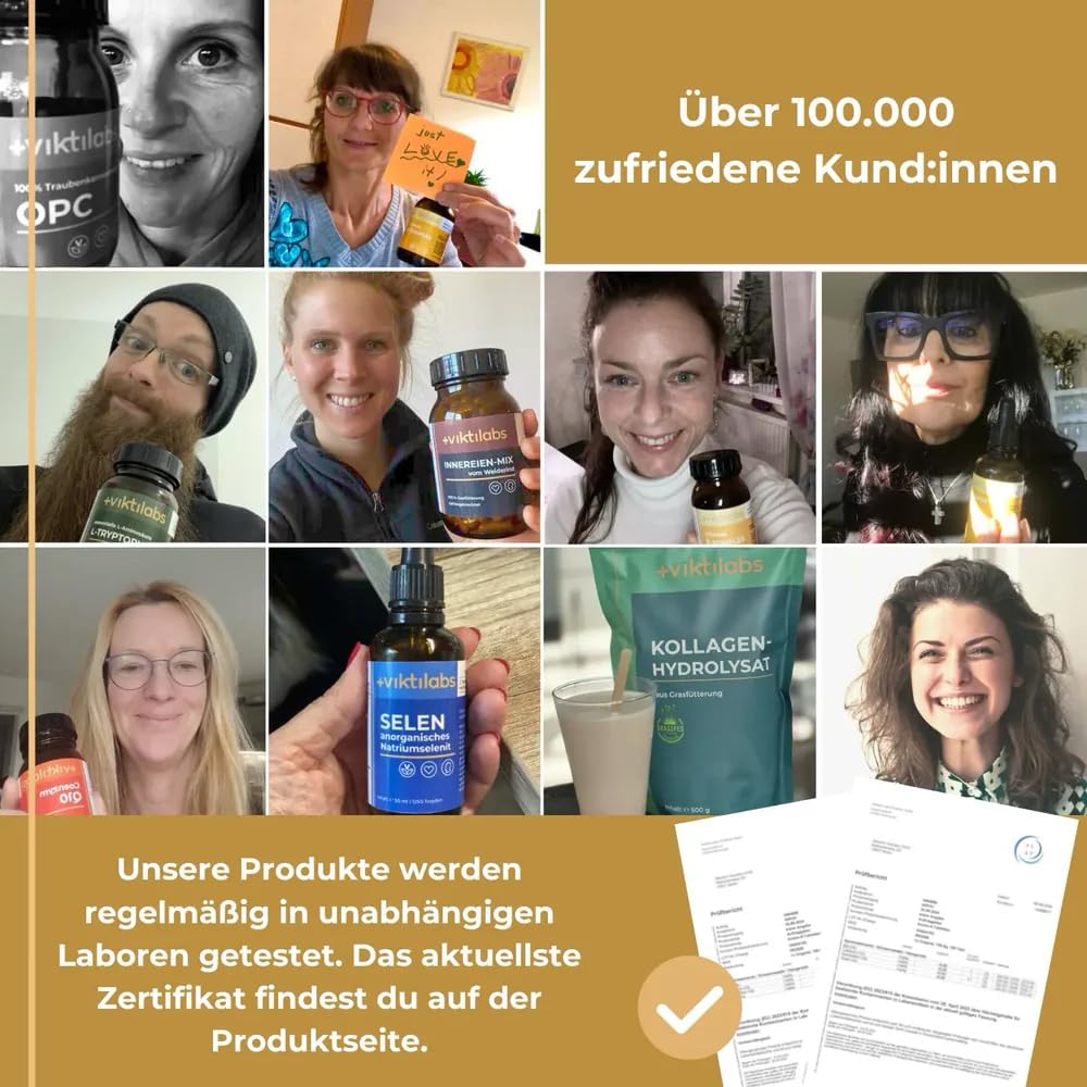 Viktilabs© - Premium Reishi Kapseln mit Vitamin C – Hochdosiert mit 495 mg Reishi Extrakt je Kapsel | 70-Tage-Vorrat | Laborgeprüft | Entwickelt in Deutschland | Vitalpilz Extrakt ohne Zusätze