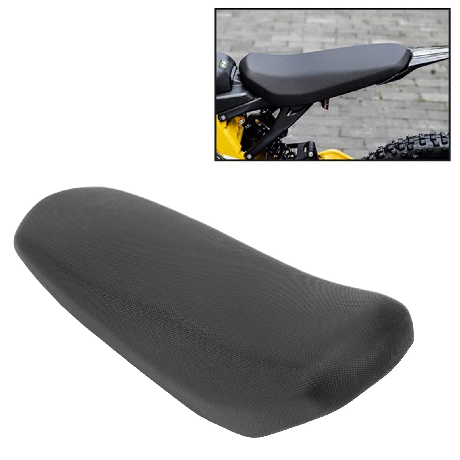 Elektryczna Poduszka na Siedzenia Motocyklowe Czarna Skórzana Skórzana Skórzana Poduszka do Sur Ron Light Bee X S Elektryczny Rower Dirt Bike