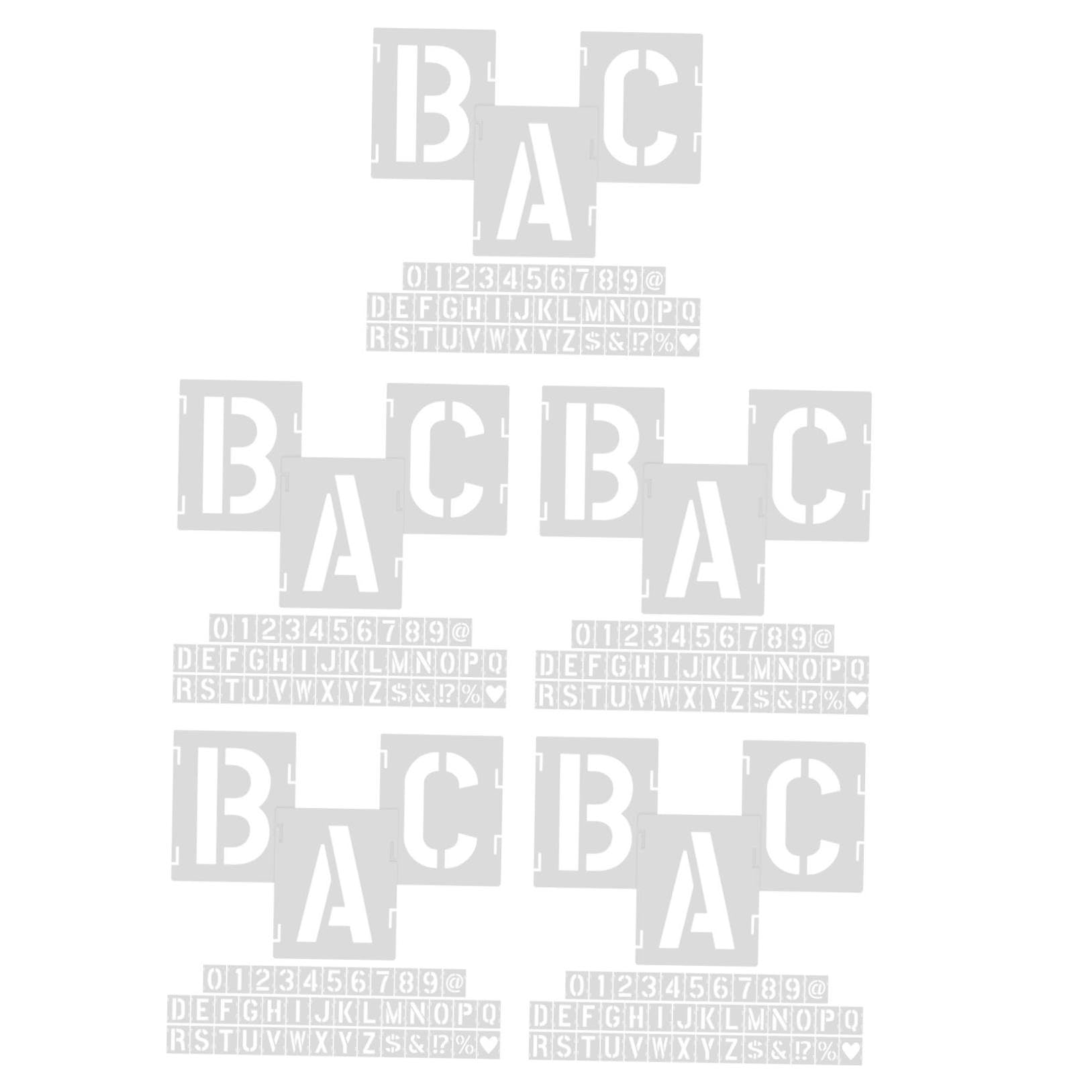 5 Set Stencil Pittura Riutilizzabili Pet Modelli e per Decorazioni Murali e Fai da Te Resistenti e Versatili per e