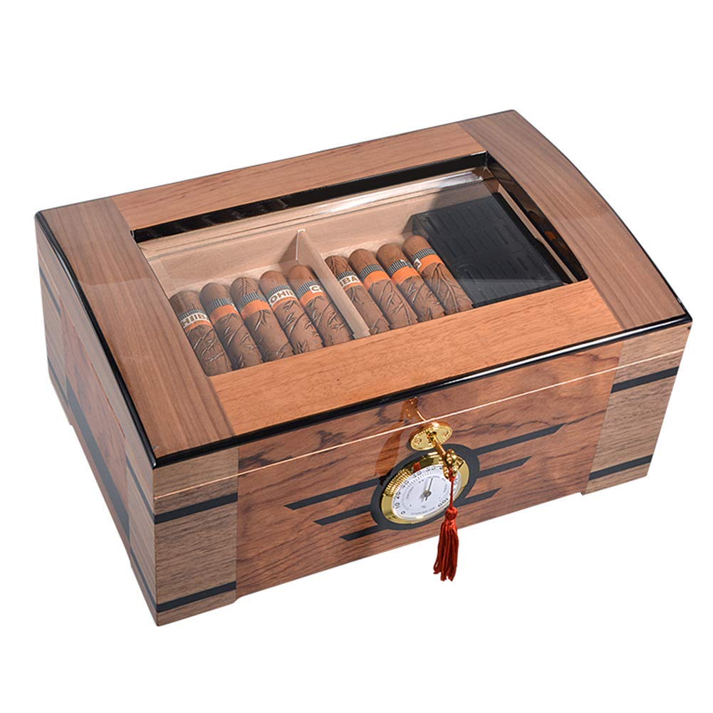 Buy KOVOSCJ humidor Cigar Box Cigar Humidor with Digital Hygrometer and