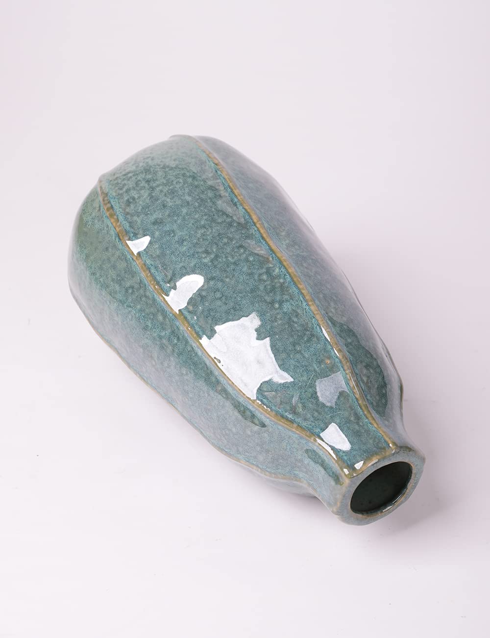 HAUCOZE Vaso Fiori Scultura Moderna Decorazione Arte Casa Statua Regalo per Famiglia Amici Amanti Ceramica 22cm