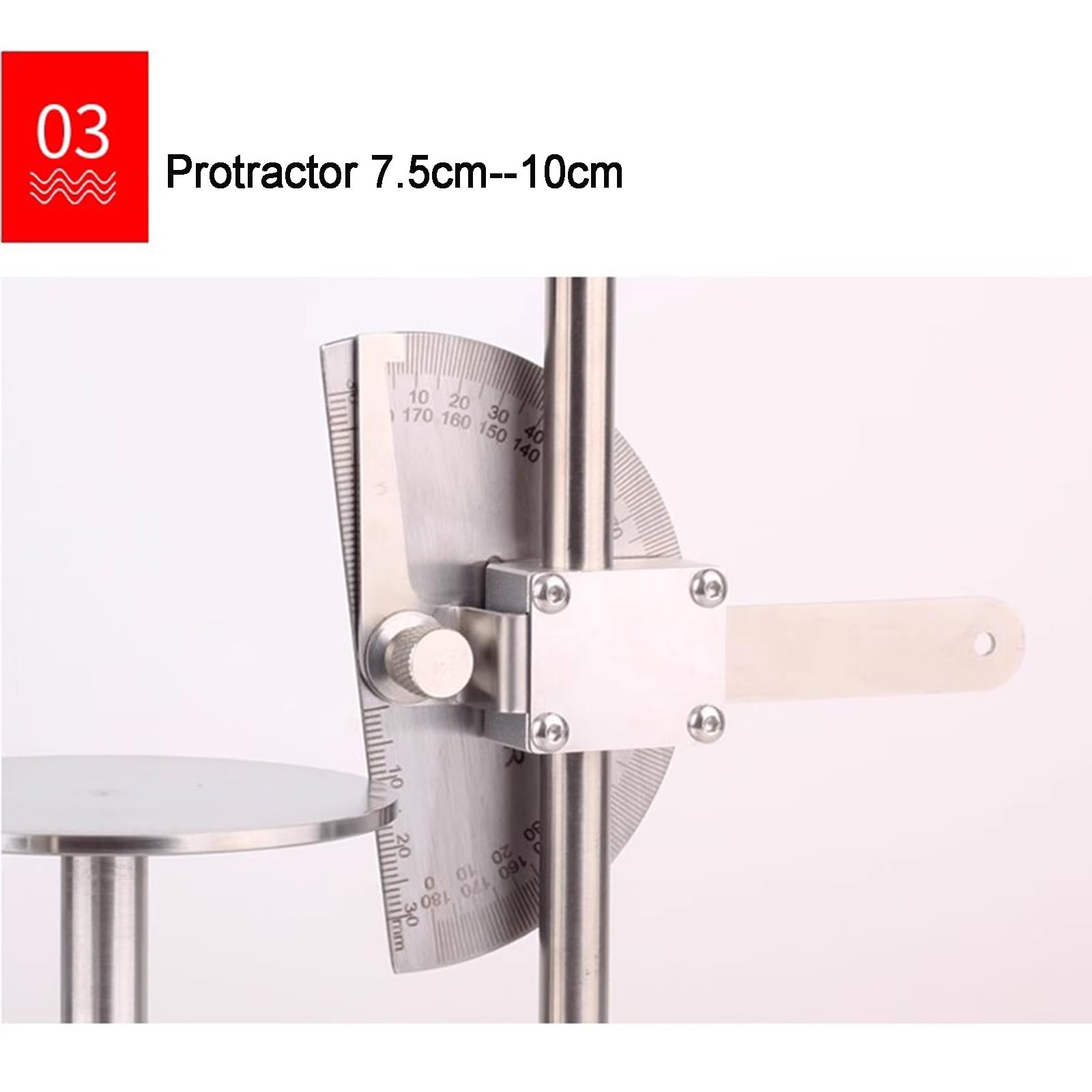 Tester kąta proszku, przyrząd pomiarowy ze stali nierdzewnej do podparcia kurzu, średnica otworu wylotowego 5,0 mm, idealny do zastosowań w proszkach metalowych, PVC/PE