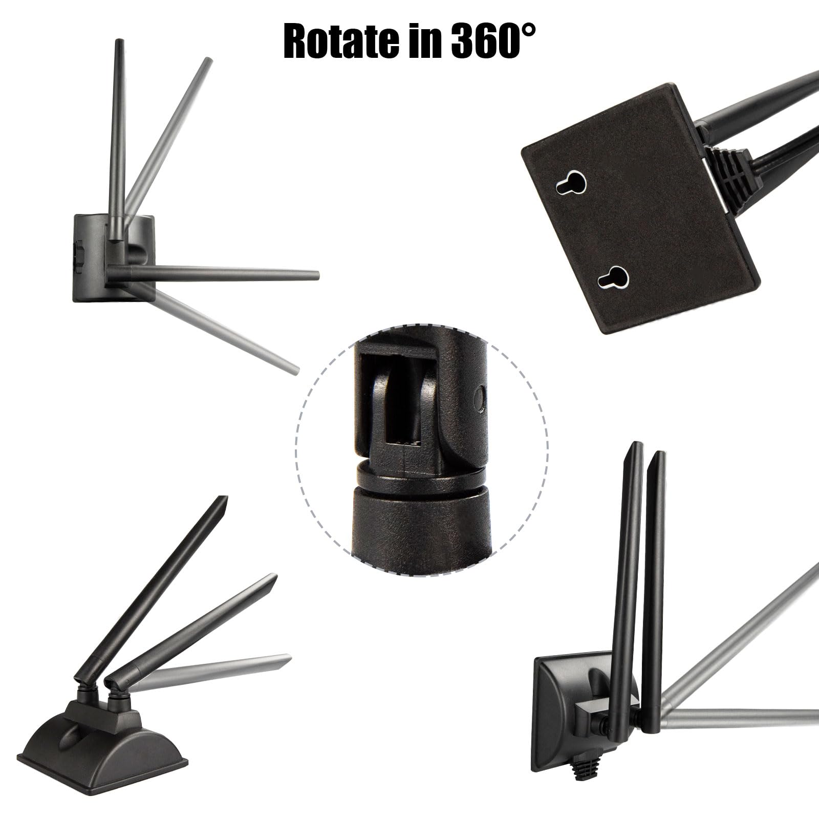TS9 Antenna 5G 4G Antenna 5dBi High Gain 2400MHz Dual MIMO TS9 Antenna a base magnetica da 2 m RG174 per router 4G LTE, hotspot Wi-Fi, dispositivi IoT industriali