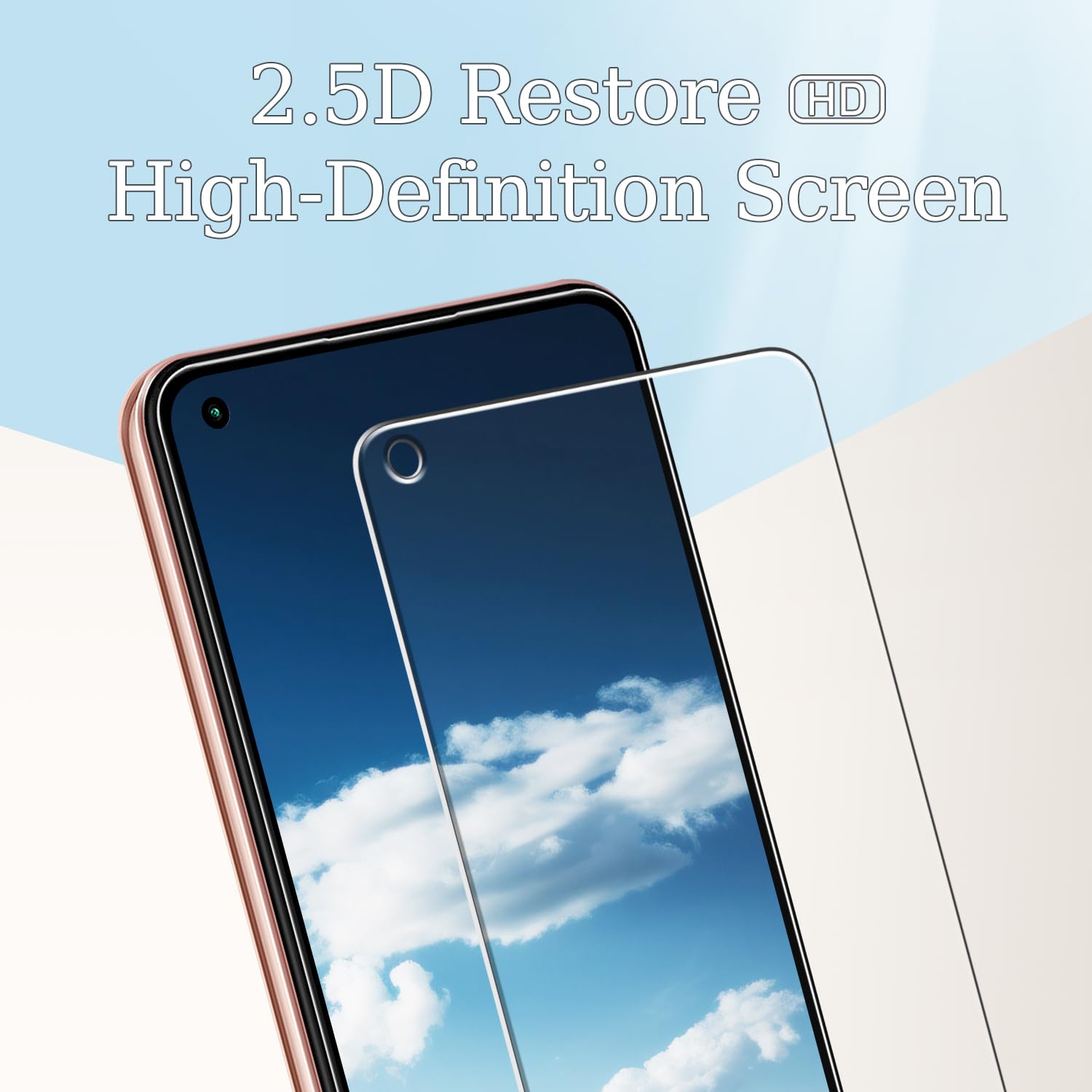 Vauki 3 Pezzi Vetro Temperato per Xiaomi Mi 11 Lite 4G / 5G / NE 6,55