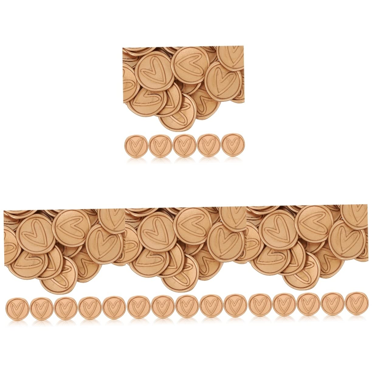 NUOBESTY 200stücke Selbstklebende Wachssiegel Aufkleber Im Herzdesign Für Einladungen Und Umschläge Hochwertige Langlebige Dekoration Für Hochzeiten Geburtstagskarten Und