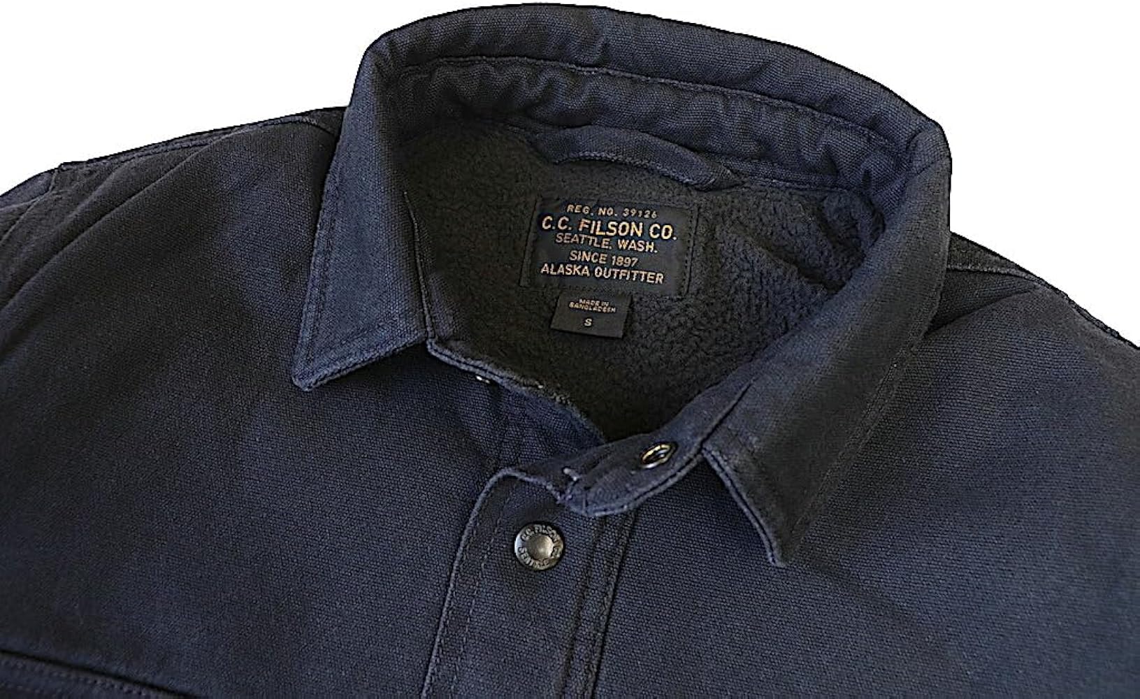 Amazon.co.jp: [フィルソン] 20172089 FLEECE LINED JAC-SHIRT DARK