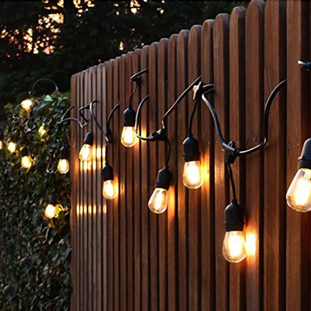 10 Pezzi S14 E27 2W 220V LED Lampadina A Filamento Casa Soggiorno La Camera Negozio Plastica Per Luce Di Stringa All'aperto Bianco Caldo Lampadina D'epoca