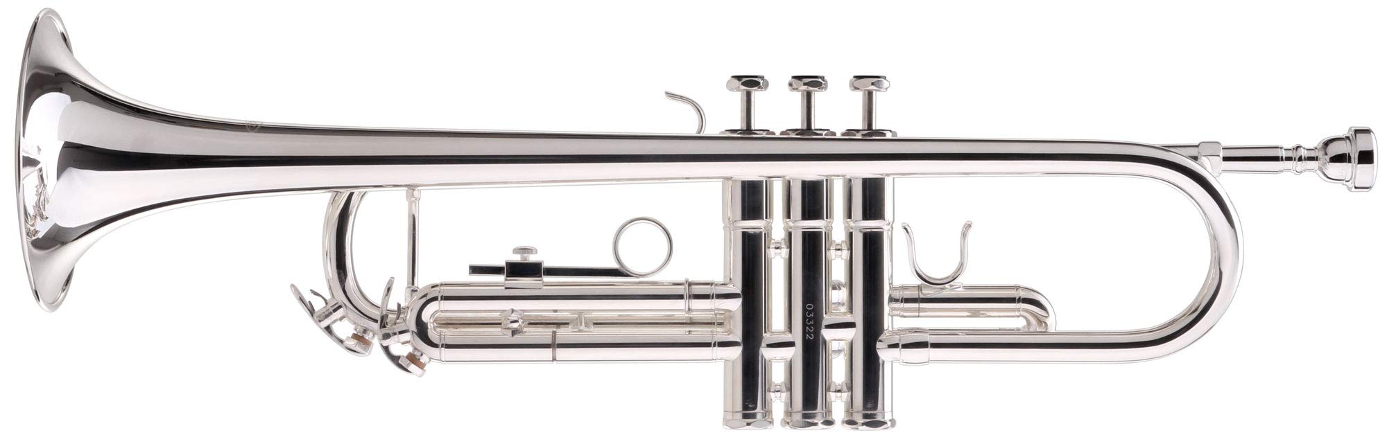 Classic Cantabile TR-40S Bb-Trompete (Schallbecher 125 mm, Ventile Edelstahl, Stimmzug Neusilber, Koffer, Mundstück) silber
