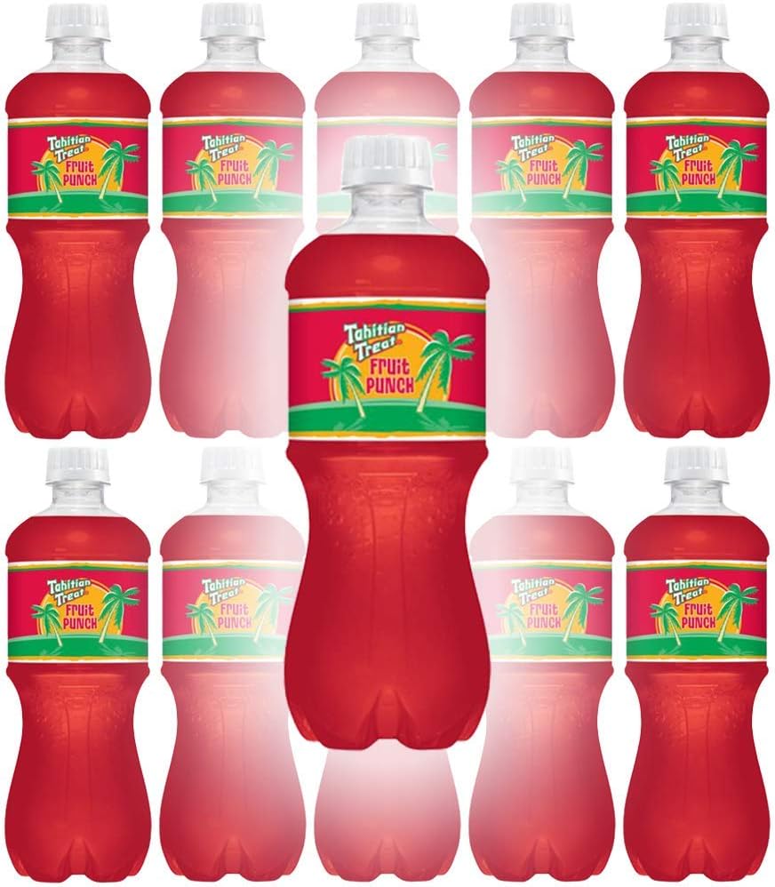 Tahitian Treat, Fruit Punch Soda, 20 Fl Oz Bottle (Pack of 12, Total of 240 Fl Oz)