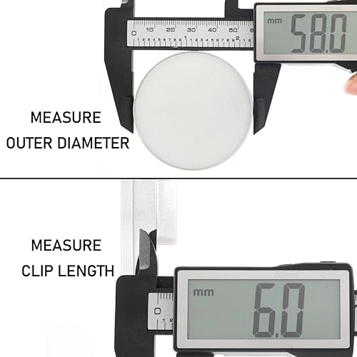 Miniatura 4 de RTRHINOTUNING 4 tapas centrales de rueda de 2.283 in compatibles con ruedas Integra Civic Si 08w14-sel-7000-A3, OD 2.28"58 mm ID 2.22"56.5 mm