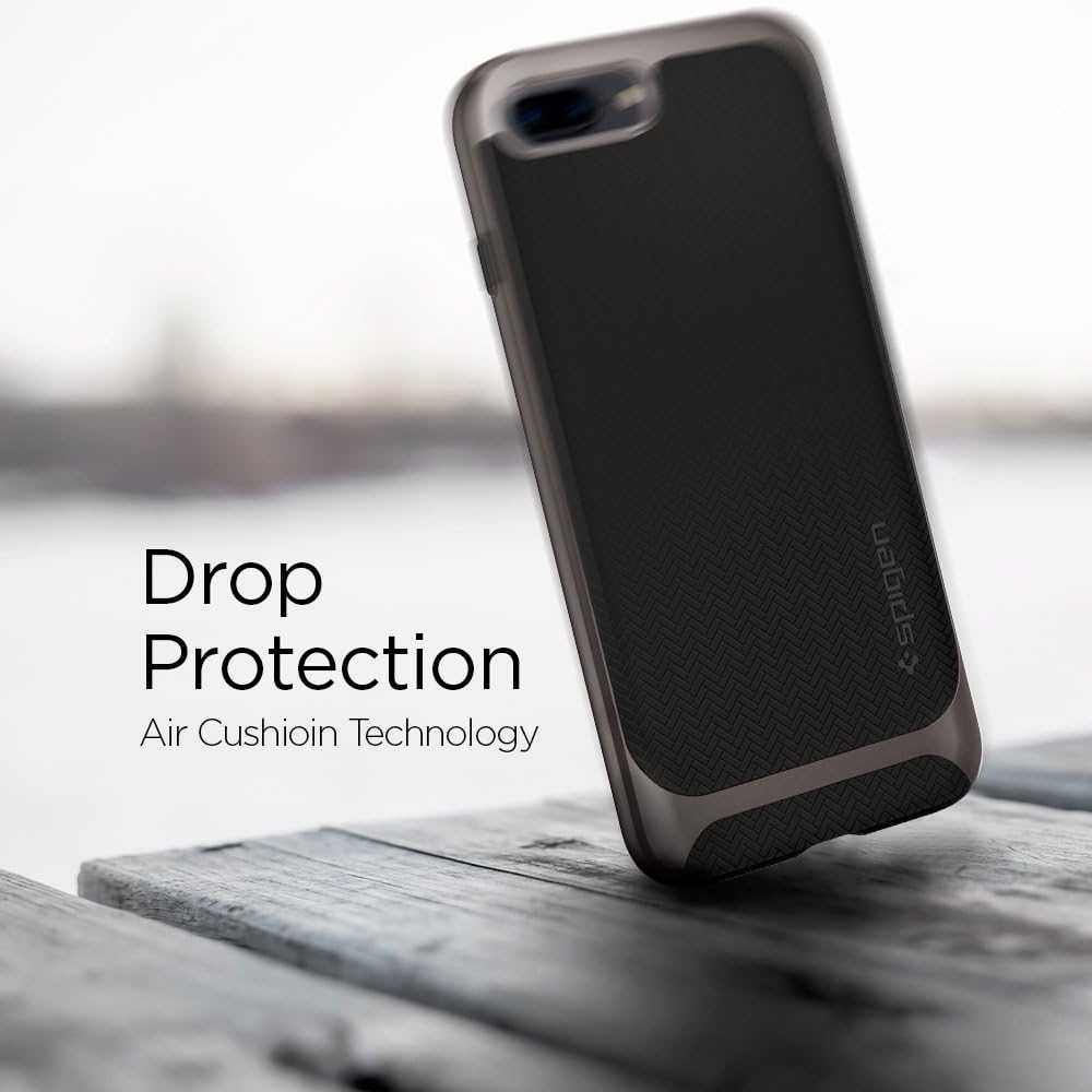 Spigen Neo Hybrid Designed for iPhone 8 Plus Case (2017) / Designed for iPhone 7 Plus Case (2016) - Black & Gunmetal