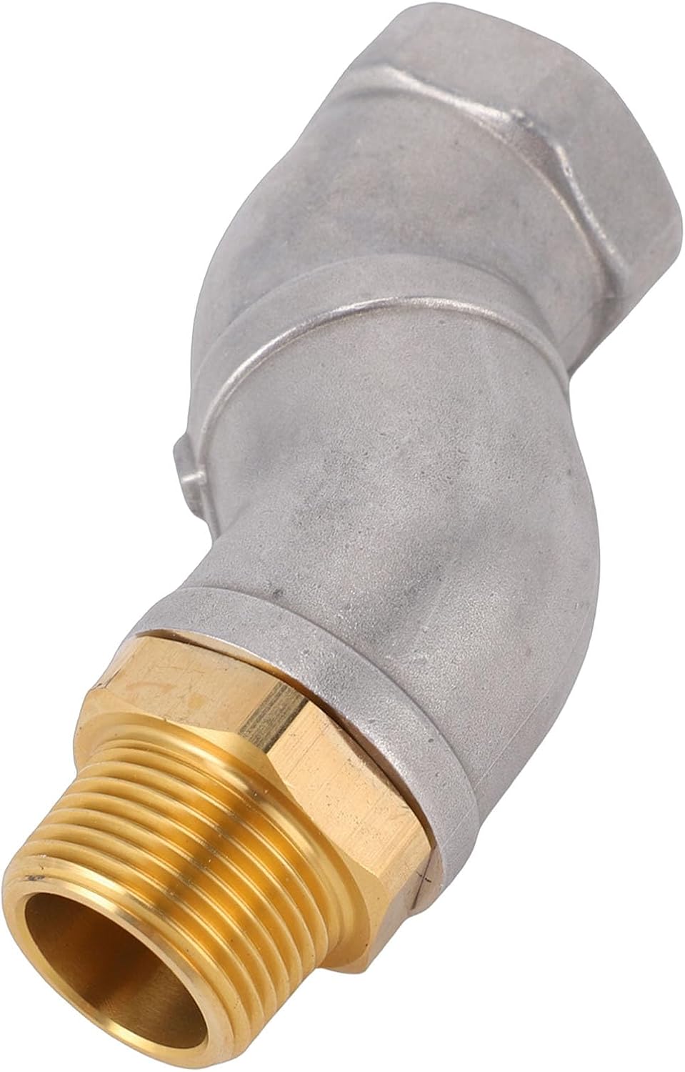 3/4 NPT Fuel Nozzle Adapter 360 Degree Rotating Connector with Aluminum Alloy Leakproof Construction for Safer Fuel Transfer at Home Farm or Gas Station