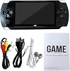 128 Bit Built-in 10000 X6 Games Console 4.3 inch Handheld Game Console Portable Video Game Built in 10000 Retro Games and 8GB Memory Black