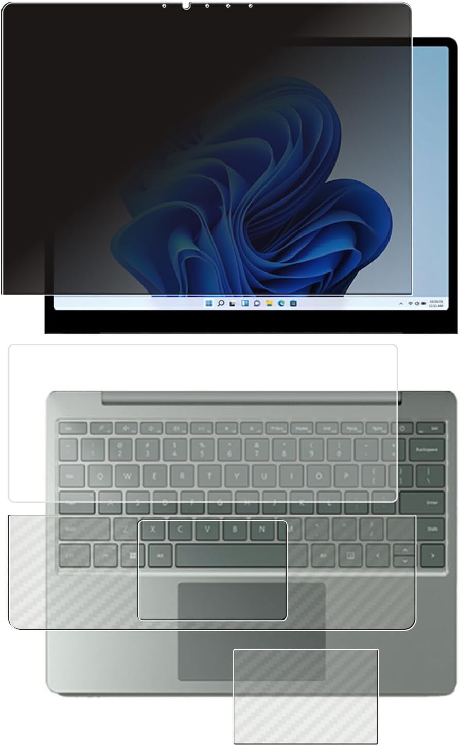 [4点セット(画面+パームレスト+タッチパッド+キーボードカバー)] ClearView Microsoft Surface Lap