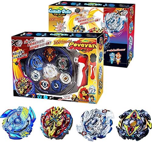 Poveyan Bay Gyro Battles Burst God Evolution Set with Launcher Grip and Stadium Battle Set