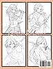 Anime Samurai Girls Coloring Book: 50+ Strong And Beautiful Samurai Girls In Anime Style For Fans Of Coloring Powerful Female Warriors #1