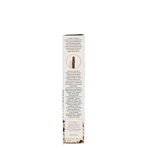 Vista 23 de Grande Cosmetics GrandeBROW-FILL Gel voluminizador para cejas, rímel tintado o transparente, sujeción flexible suave, resistente al agua