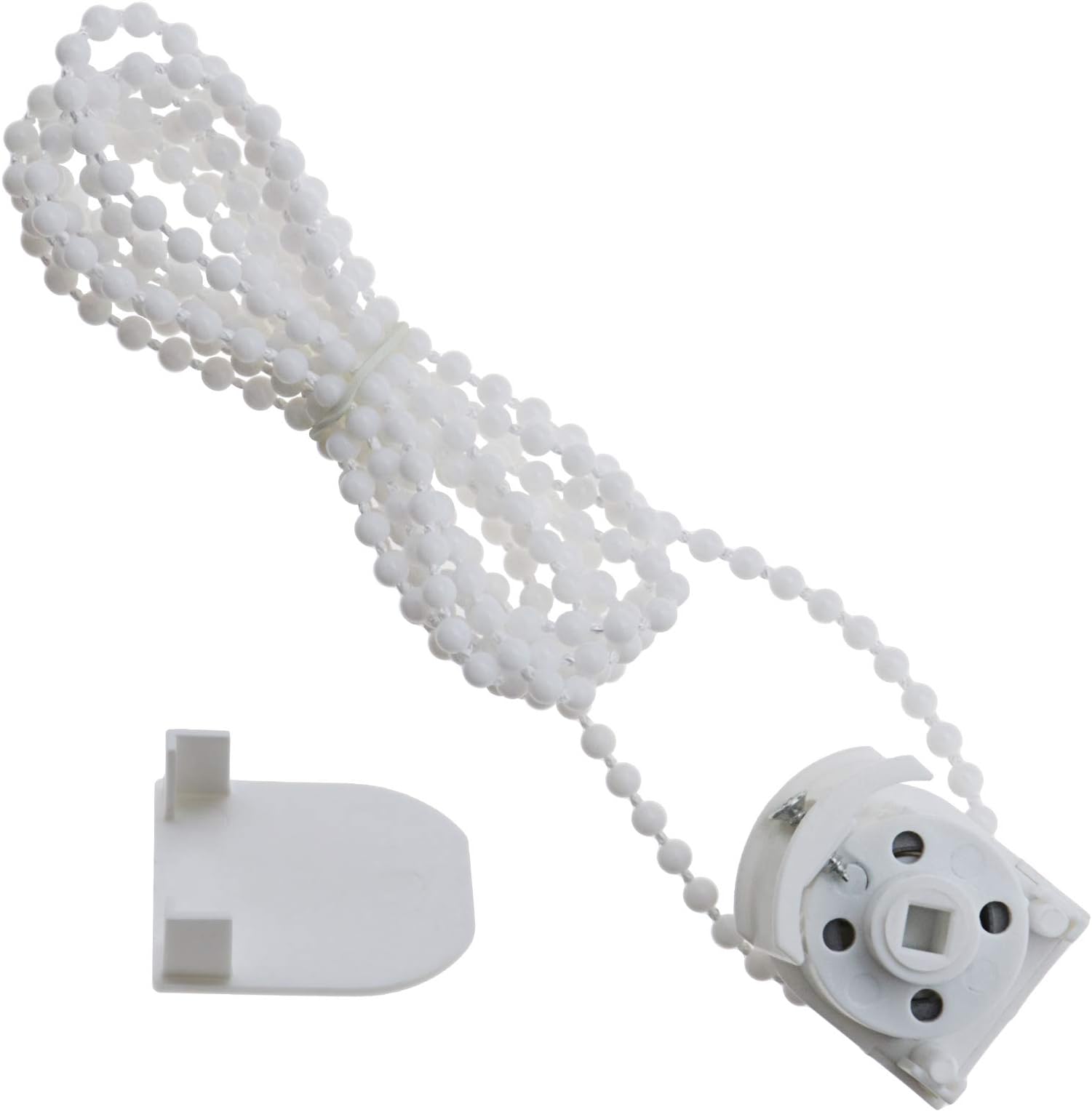 1 Pcs Roman Blind Pulley Sidewinder Chain Mechanism Direct Drive Blind End Control Unit With 2 Meter White Bead Chain Accessories