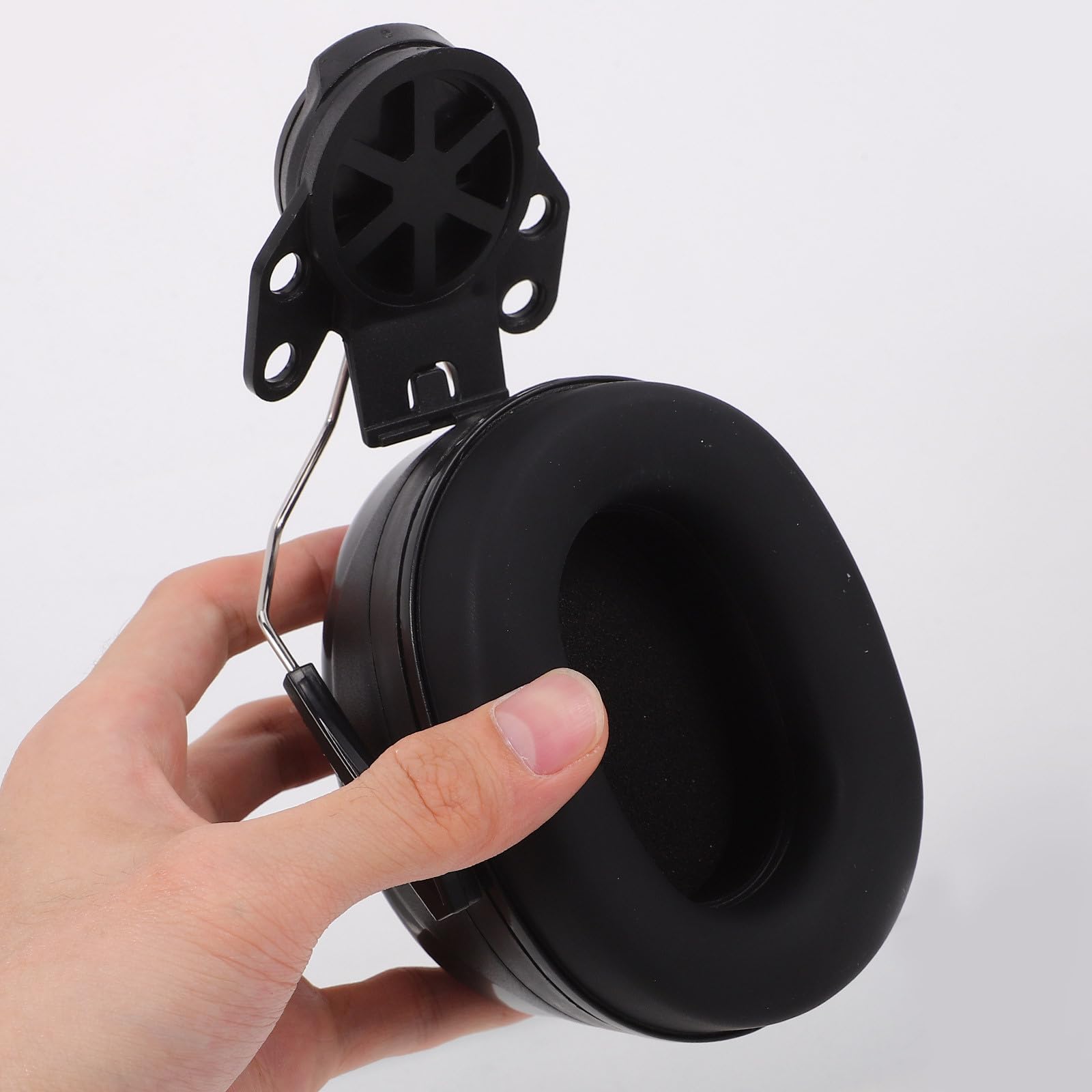Cuffie Antirumore Nero con Protezione le Orecchie in Abs e Spugna, Regolabili con Vestibilità Confortevole per Progetti Industriale e Fai da Te