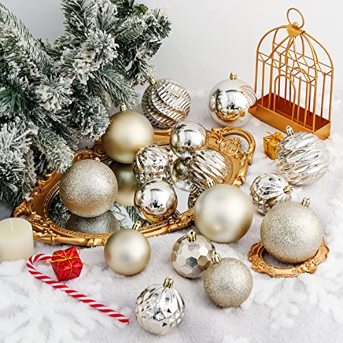 image for XmasExp 24ct Christmas Ball Ornaments Shatterproof Xmas Tree Hanging B