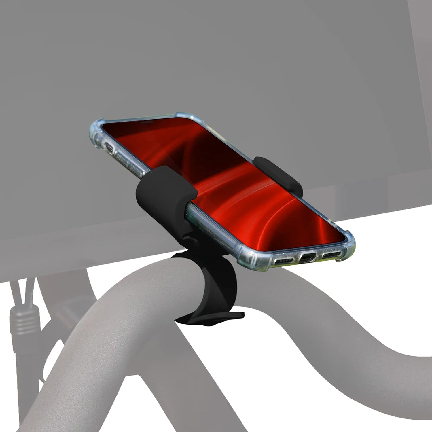 Buy Black Harp Silicone Bike Peloton Phone Holder Cell Phone Mount