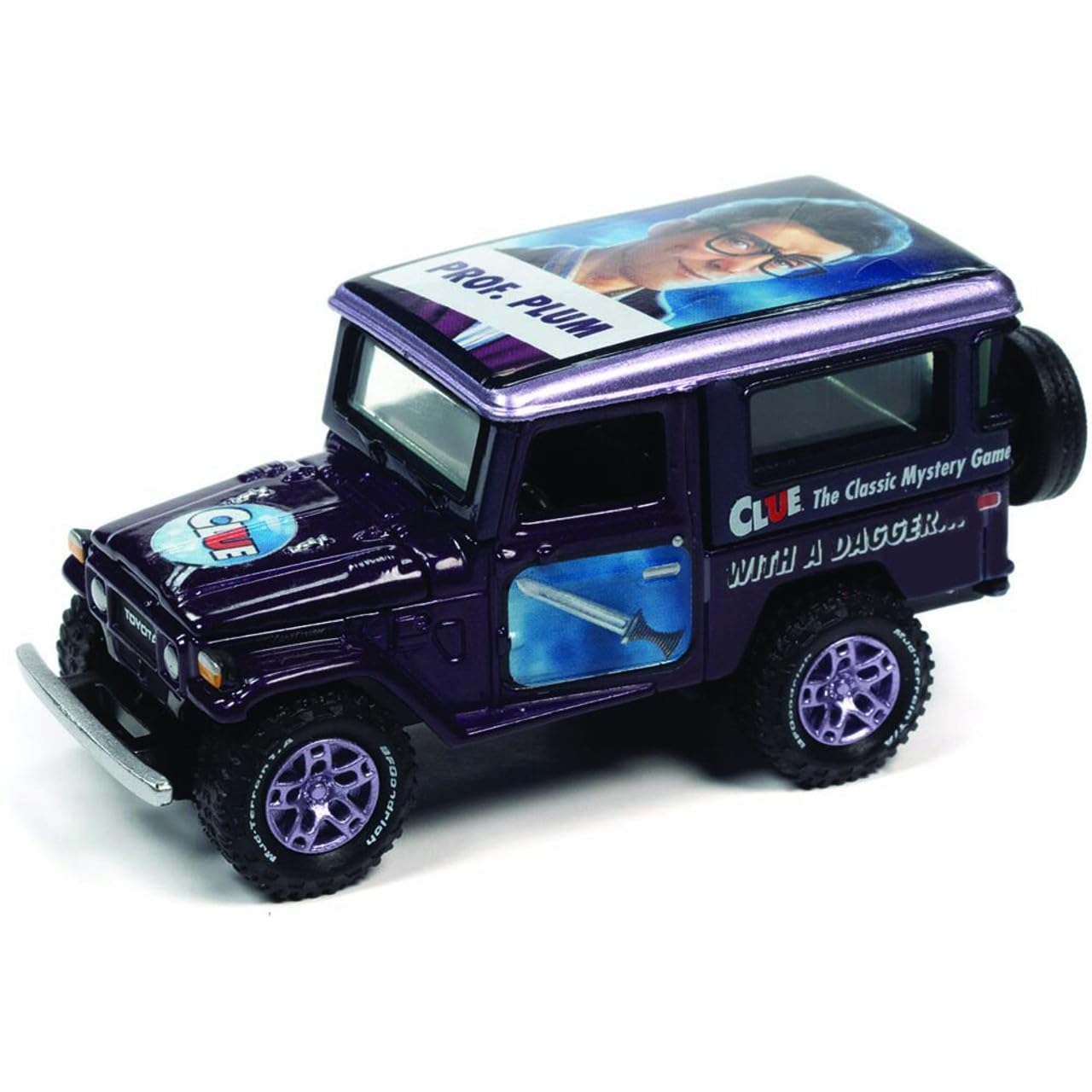 MINI 1/64 Johnny Lightning 1980 Toyota Land Cruiser CLUE Purple
