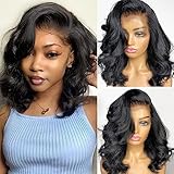 ALIPOP Body Wave Lace Front Wig Human Hair 13x4 Lace Front Wigs Human Hair Pre Plucked 14 Inch