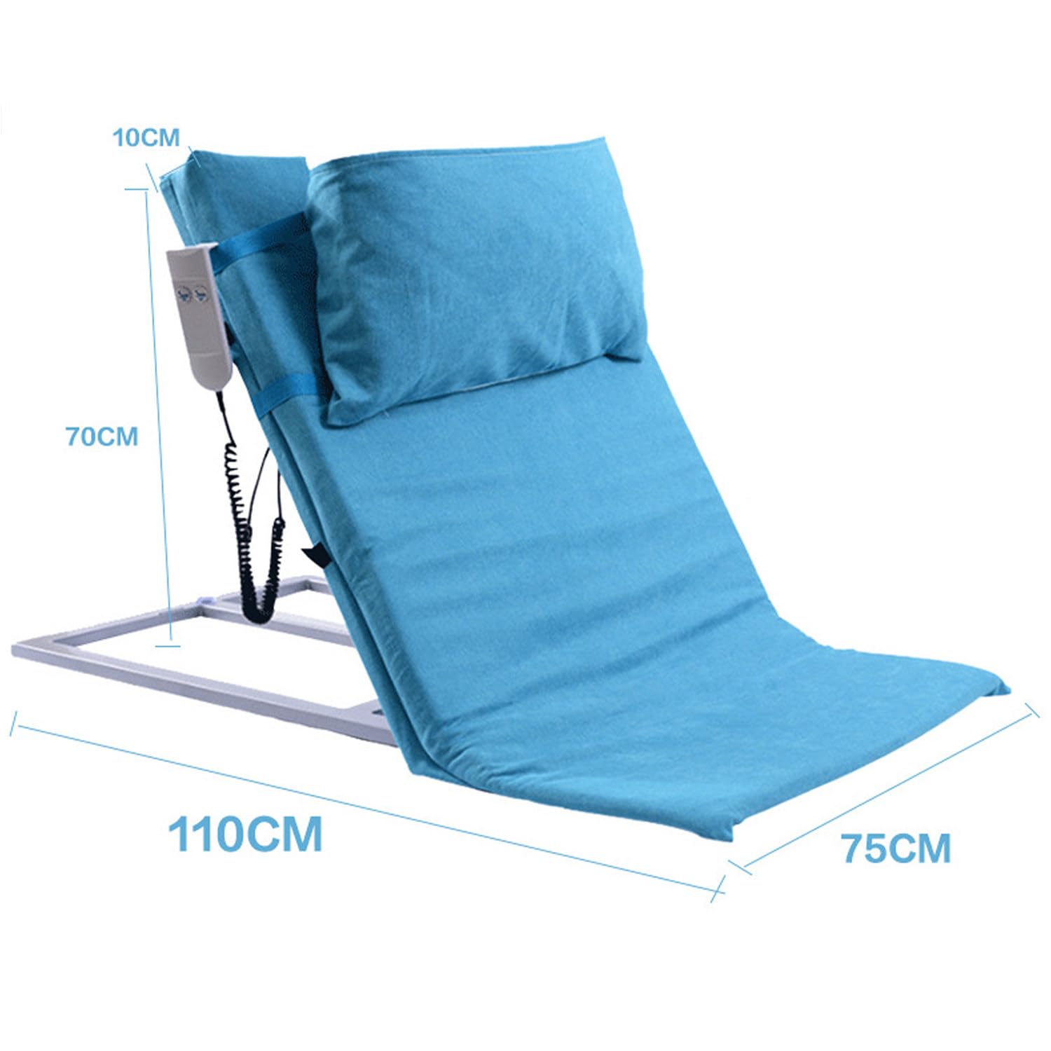 Levantador De Almohada Médico,Soporte De Respaldo Cama Eléctrico,2-65°Ayuda De Apoyo Ajustable para Sentarse Levantarse,Respaldo Cama con Elevación Eléctrica,para Personas Mayores