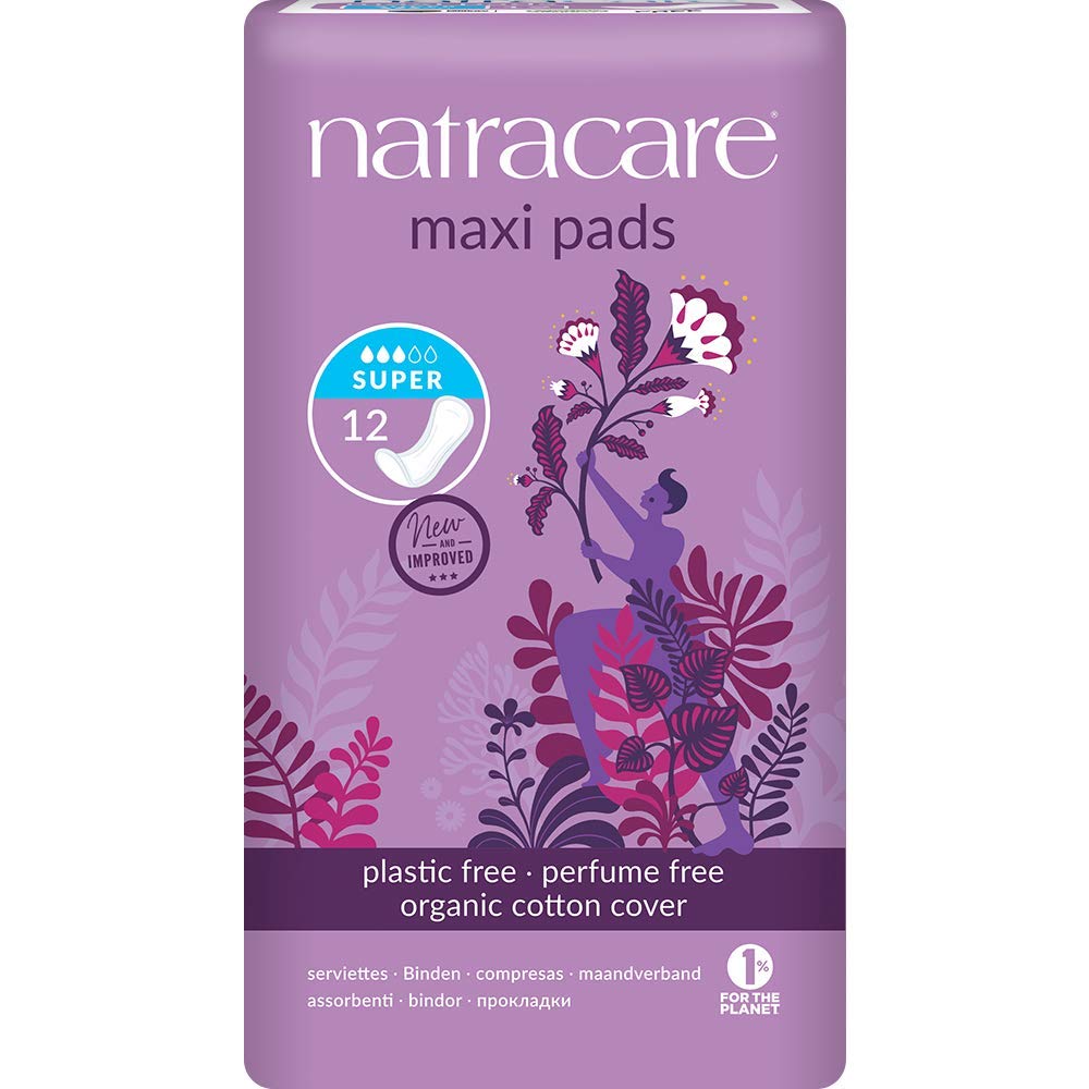 Natural Maxi Pads Super 12's-6 Pack