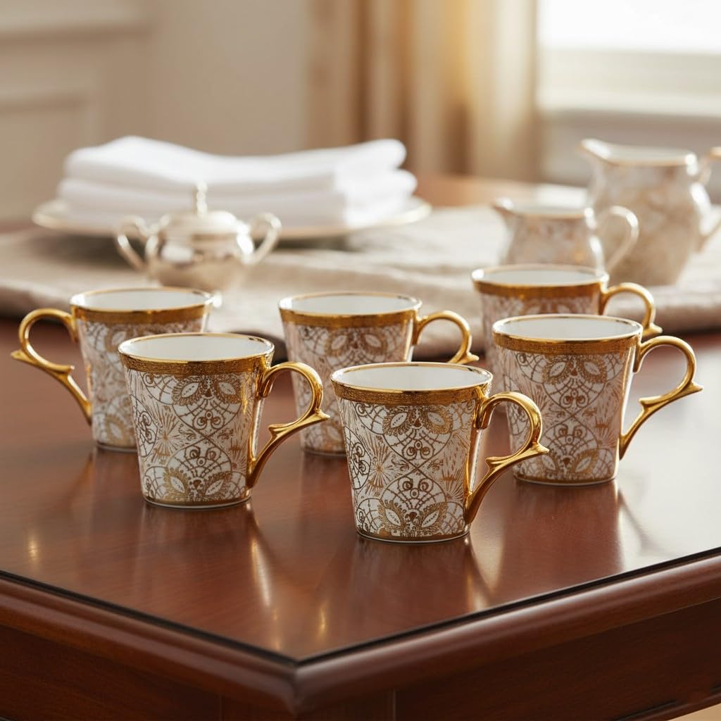 Femora Bridal Mahendi Tea Cups - Set of 6 -12
