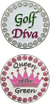 Giggle Golf Bling Diva Ball Marker Pack Only no hat Clip