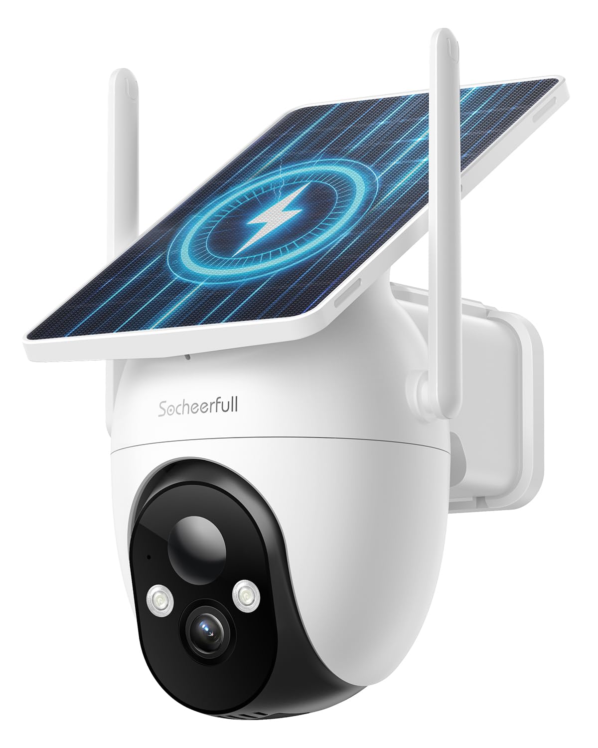 2K Camera Surveillance WiFi Exterieure sans Fil Batterie | Caméra Solaire 3MP 360°PTZ, Panneaux Solaires Intégrés, Recharge Basse Luminosité, Vision Vocturne, AI Détection