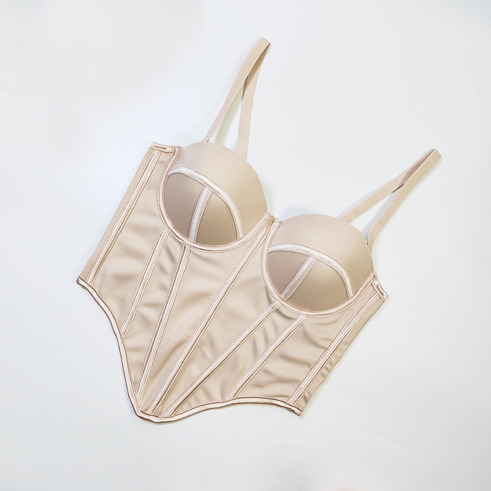 Bustier Corset Crop Top Soutien-Gorge Clubwear Slim Vest Costume