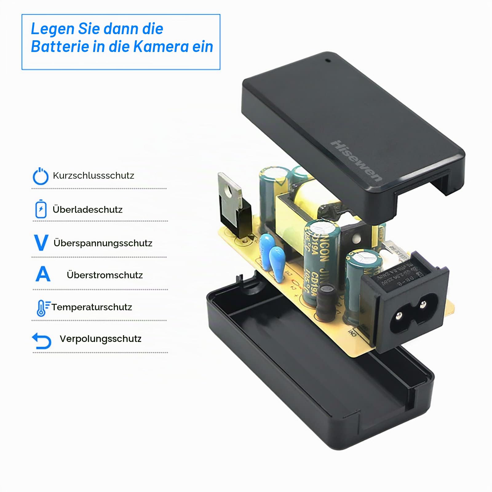 EP-5A Netzteil DC Coupler EN-EL14 Dummy Akku für Nikon D3100 D3200 D3300 D3400 D3500 D5100 D5200 D5300 D5500 D5600 P7800 P7100 DF Kameras.