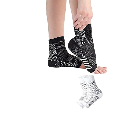 Calcetines funcionales para neuropatía, calcetines de compresión de tobillo Comprex para mujeres y hombres, calcetines de compresión de tobillo