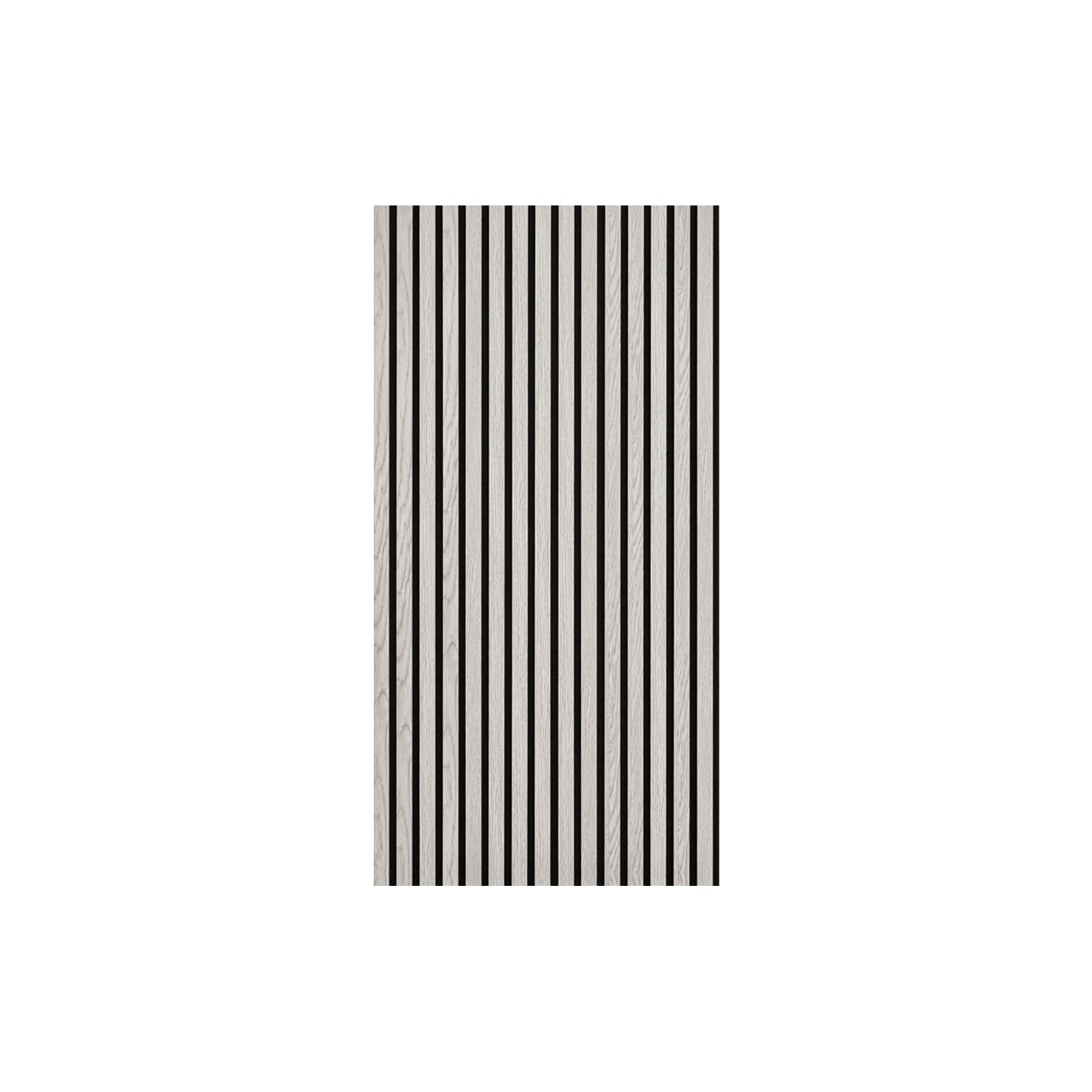 DecoranddecorAcoustic Slat Wood Wall PanelGrey Oak1200mm X 600mm from B&Q