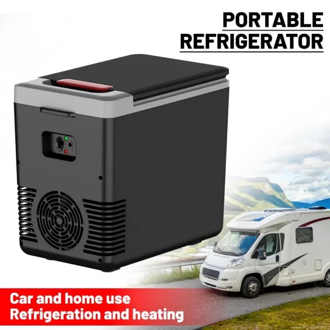 12 V/220 V Mini refrigerador multifunción portátil de 10 L, coche y casa de doble uso, para coche, hogar y viajes, Congelador/enfriador/calentador eléctrico portátil.