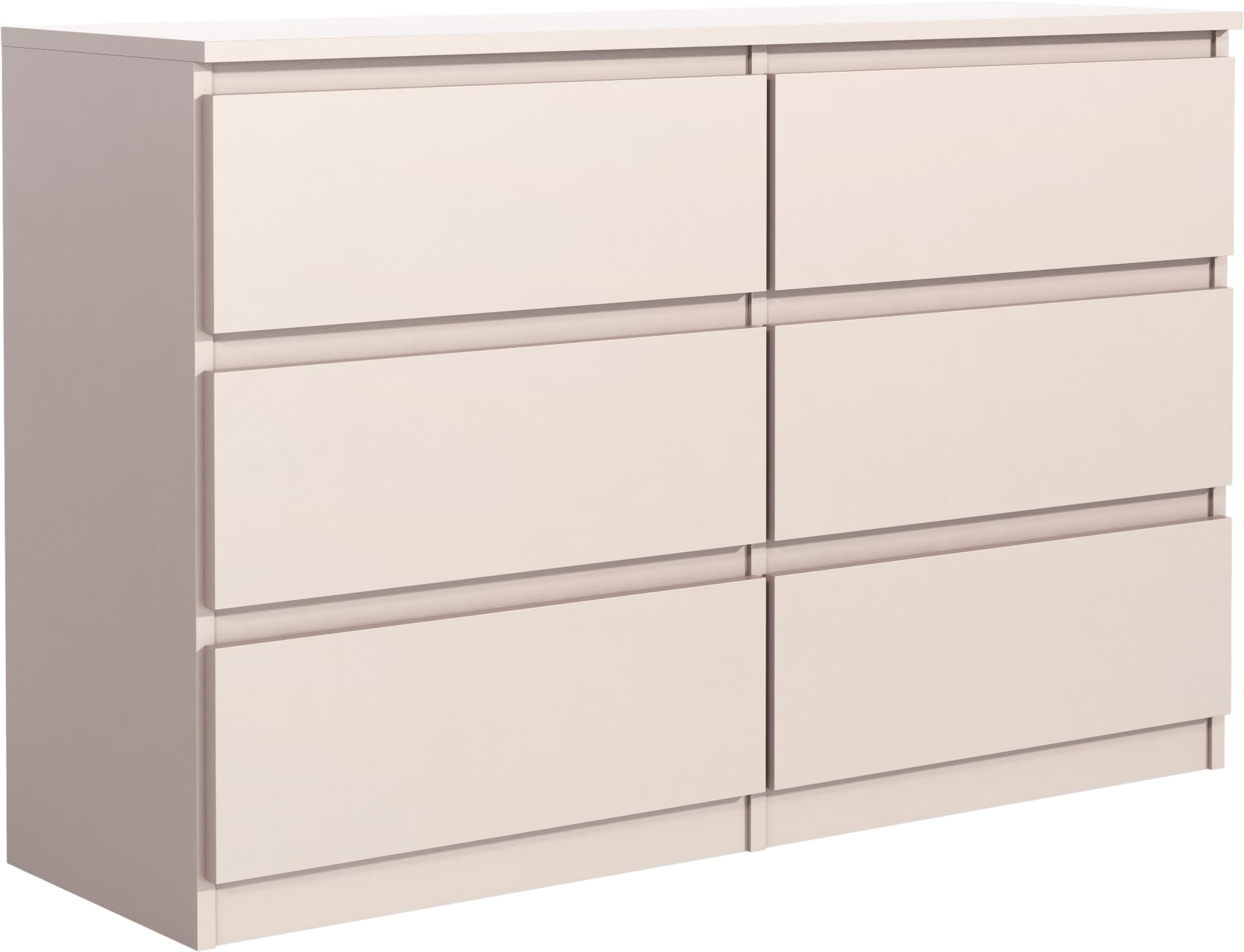 meble masztalerz Cómoda 140 cm, 6 Cajones, Cashmere | Cajonera Armario Interior 138,5 x 78,5 x 39 cm, Sinfonier Dormitorio Alto, Muebles para el Salón, Cómoda Moderna
