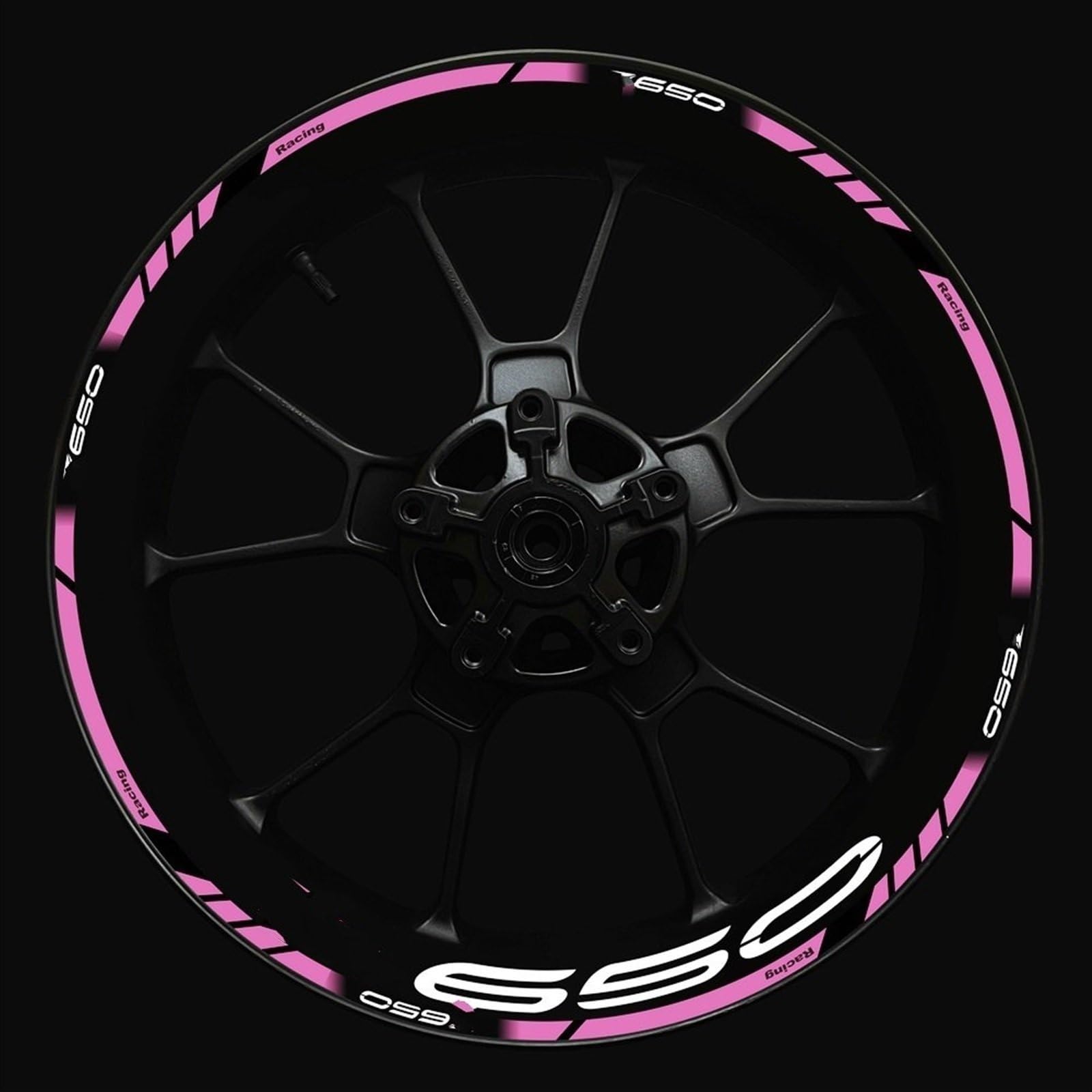 Motorcycle Wheel Sticker Inner Rim Reflective Protection Decal for Kawasaki Z650 Stickers Decorative(Color16)