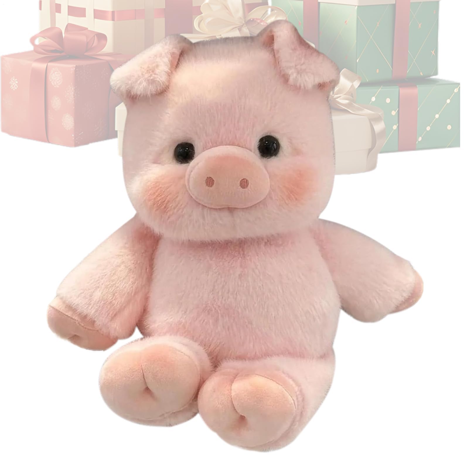 XJBTBA Stofftier – weicher Tierplüsch, gemütliches Dekokissen für Kinder, dekoratives Design, vielseitig einsetzbar, kuscheliger Plüsch, Kleinkinderzubehör für Erwachsene, Schlafzimmer, Wohnzimmer,