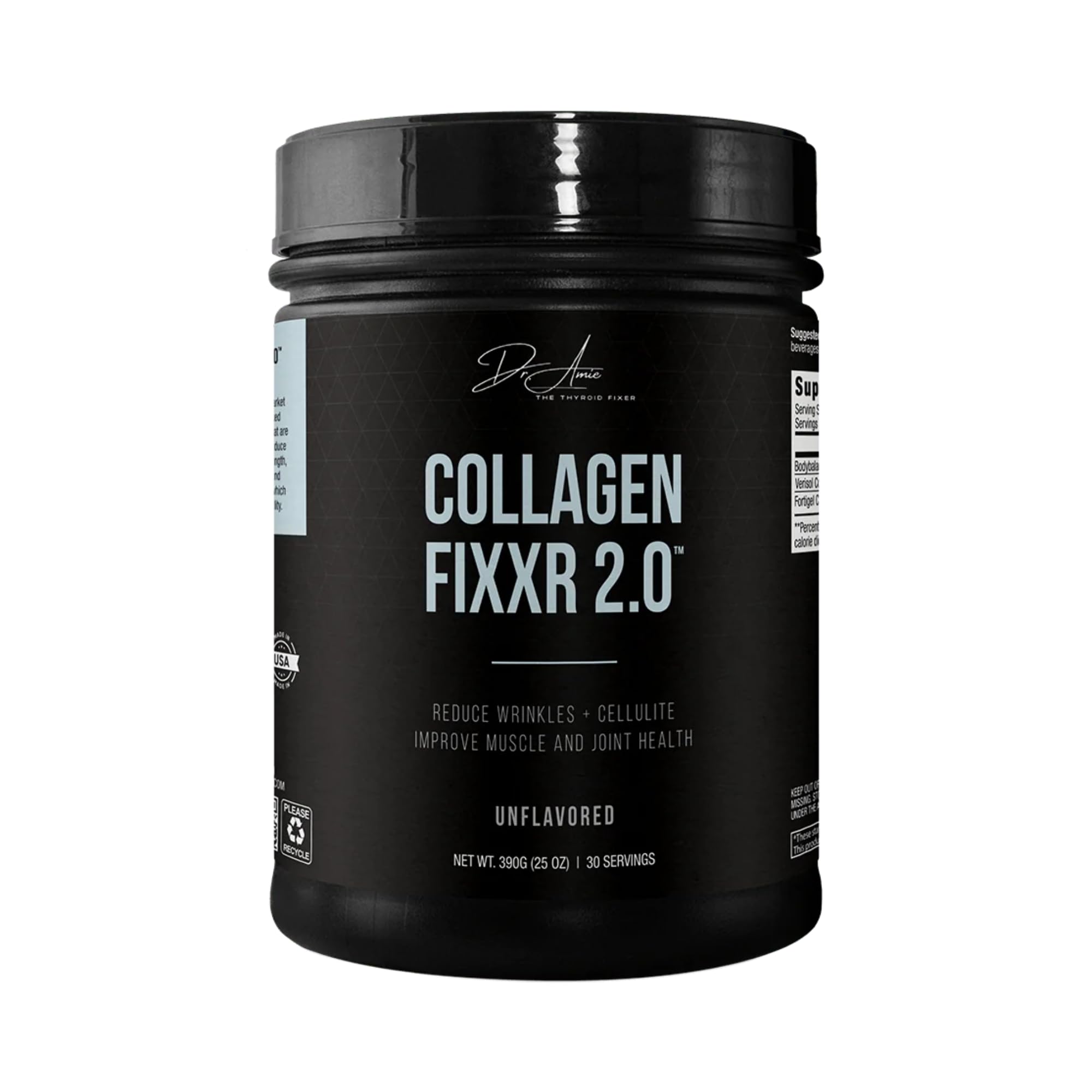 Collagen 2 0 by Dr Amie with 3 Bioactive Collagen Peptides Unflavored 30 Servings