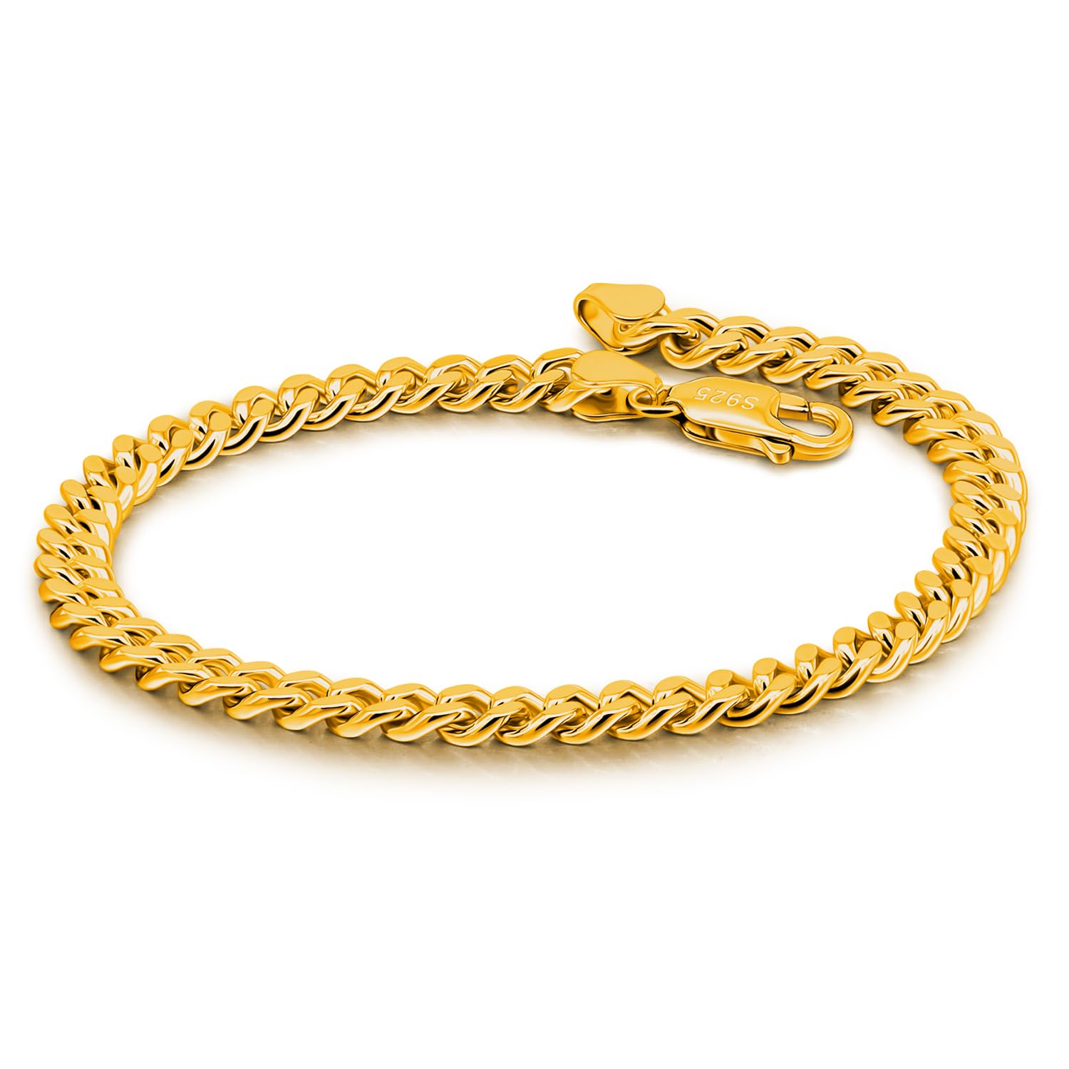 Dankadi Italian Sterling Silver Cuban Bracelet