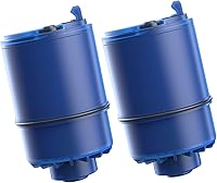 AQUA CREST 2-Pack PUR Plus Faucet Filter Replacement RF-9999, NSF 42 Certified, 97% Chlorine Reduction, 600-Gallon Life