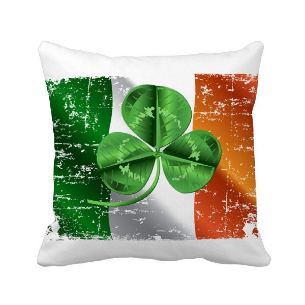 Oreiller Irlande trèfle vert idéal pour une ambiance cocooning sur le canapé du salon