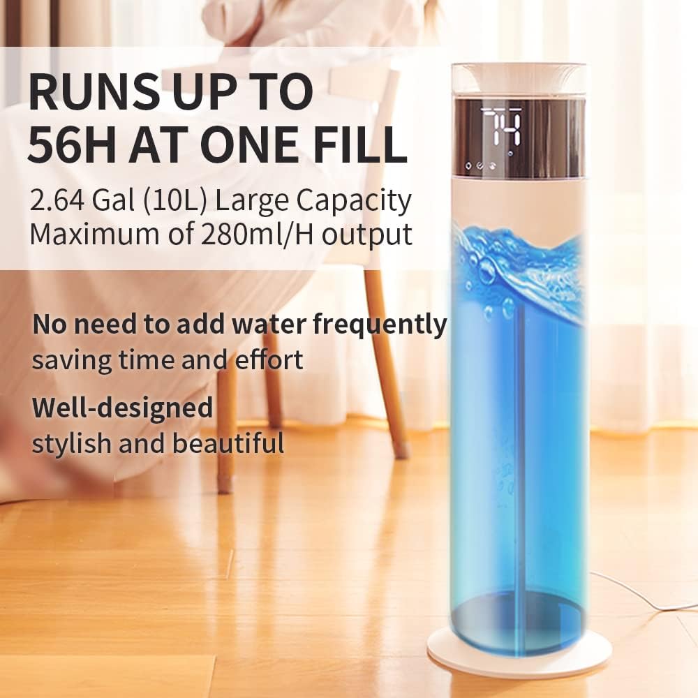 Exсluѕіvе Sресіаl Blue White Cool Mist commercial grade humidifiers for bedroomTop Fill Humidifiers Quiet Cool Mist Large Capacity(10L/2.64Gal) for 56H, 280mL/H Max Mist Output home office school Blасk Frіdау - 50% оƒƒ Blue White Cool Mist commercial grade humidifiers for bedroomTop Fill Humidifiers Quiet Cool Mist Large Capacity(10L/2.64Gal) for 56H, 280mL/H Max Mist Output home office school