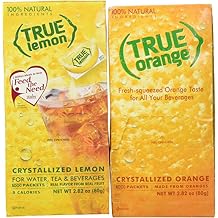 عبوات موزع الليمون الحقيقي والبرتقال الحقيقي 100ct 2pk مجموعة متنوعة من معززات المياه ذات النكهة الطبيعية، مزيج رائع من المشروبات المسحوقة لنظام باليو الغذائي، أو نظام أتكينز الغذائي، أو الأنظمة الغذائية الأخرى. مزيج مشروب طبيعي 100%.